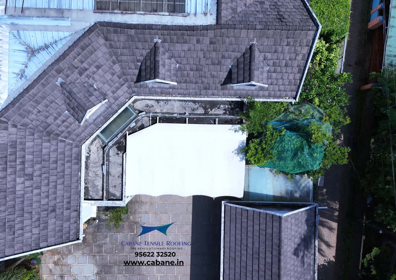 Cabane Tensile Roofing