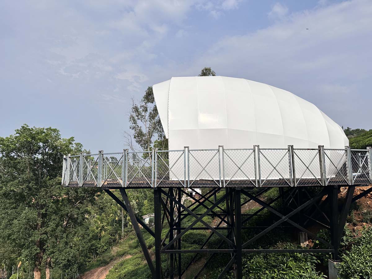 Cabane Tensile Roofing